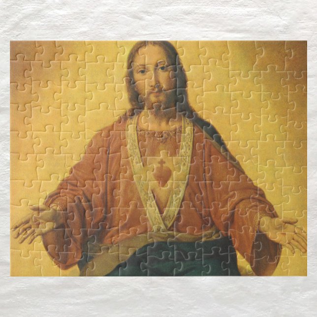 Vintage Religion, heiliges Herz Jesu Christi Puzzle (Von Creator hochgeladen)