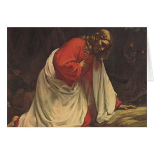 Vintage Religion Jesus Christlicher Garten von Get