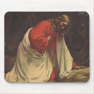Vintage Religion Jesus Christlicher Garten von Get Mousepad