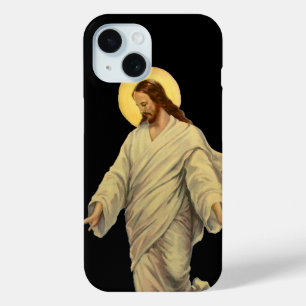 Vintage Religion, Jesus Christus geht auf dem Wass iPhone 15 Hülle
