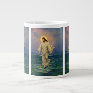 Vintage Religion, Jesus Christus geht auf dem Wass Jumbo-Tasse