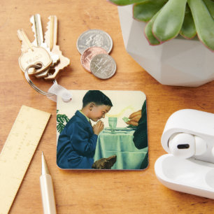 Vintage Religion, Junge Sprichwort Grace am Ernted Schlüsselanhänger