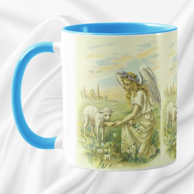 Vintage Religion, Viktorianischer Ostergel mit Lam Tasse (Von Creator hochgeladen)