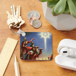 Vintage Religion, Weise Männer mit dem Stern von B Schlüsselanhänger