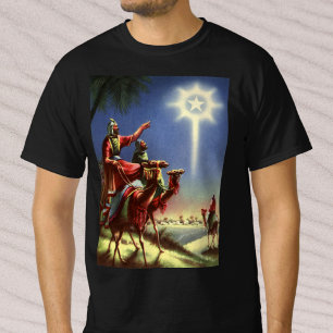 Vintage Religion, Weise Männer mit dem Stern von B T-Shirt