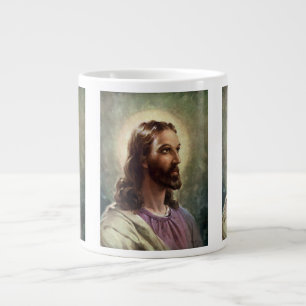 Vintage religiös, Jesus-Christus-Porträt mit Heili Jumbo-Tasse