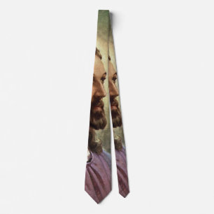 Vintage religiös, Jesus-Christus-Porträt mit Heili Krawatte