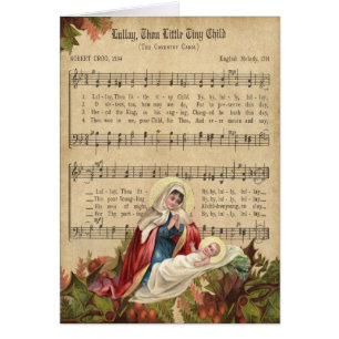 Vintage religiöse Jungfrau Mary Jesus Music