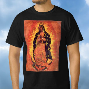 Vintage religiöse Jungfrau Mary Our Lady of Guadal T-Shirt