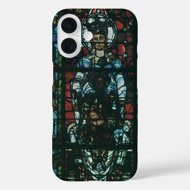 Vintage Religiöse Kirchenfenster aus festem Glas Case-Mate iPhone Hülle (Rückseite)