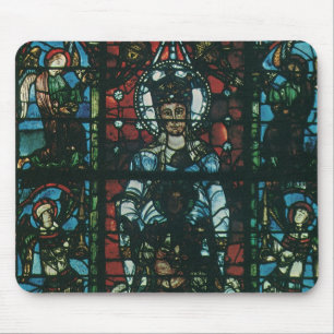 Vintage Religiöse Kirchenfenster aus festem Glas Mousepad