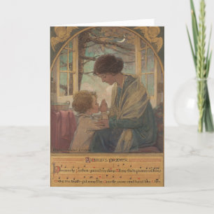 Vintage religiöse Muttertags-Karte Feiertagskarte