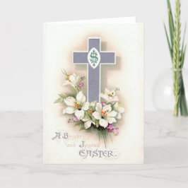 Vintage Religiöse Osterkarte Feiertagskarte