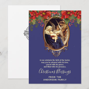 Vintage religiöse Weihnachten Jungfrau Maria Jesus