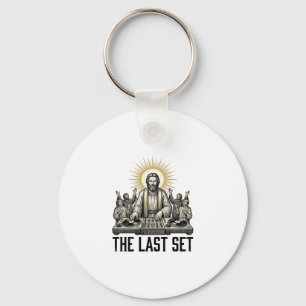 Vintage religiöser DJ The Last Set-Shirt-Design_1 Schlüsselanhänger