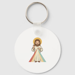 Vintage religiöser Segen Vektor-Shirt-Design_1 Schlüsselanhänger