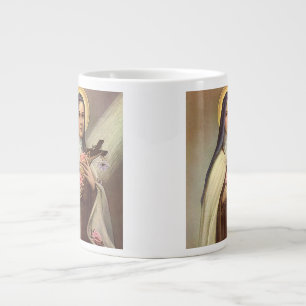 Vintage religiöses Ostern, Nonne mit Kreuz Jumbo-Tasse