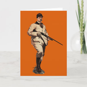 Vintage Remington Shotgun Sportsman Greeting Card Karte