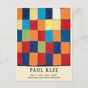 Vintage Remix Paul Klee Abstrakte Kunst Bauhaus Postkarte