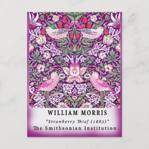 Vintage Remix William Morris Strawberry Thief Postkarte