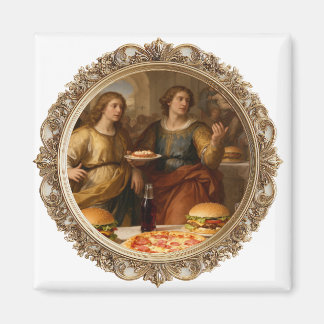 Vintage-Renaissance-Gemälde-Parodie auf Männer, di Magnet