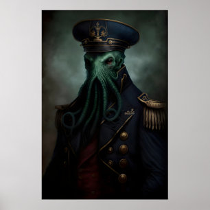 Vintage-Renaissance-Militärgemälde Cthulhu Poster