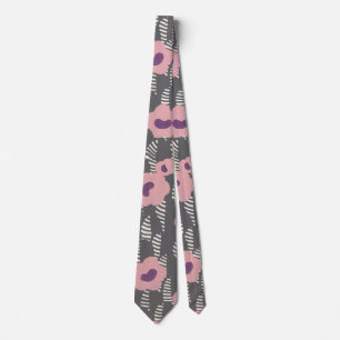 Vintage René Crevel Französisch Art Deco Rosa Blum Krawatte