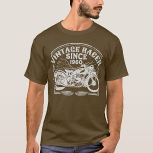 Vintage-Rennfahrer seit 1960 Retro-Motorrad Motorr T-Shirt