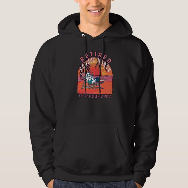 Vintage Rentenversicherung für Schulkinder Hoodie (Vorderseite)