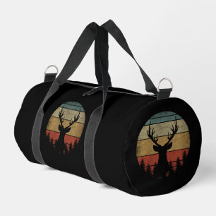 Vintage Rentier-Silhouette Duffle Bag