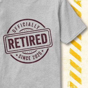 Vintage-Rentner-Zitat Offiziell im Ruhestand 2020 T-Shirt