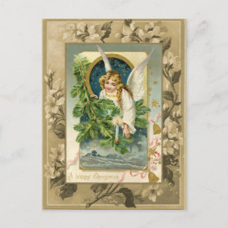 Vintage Reproduktion des Weihnachtsangels Postkarte
