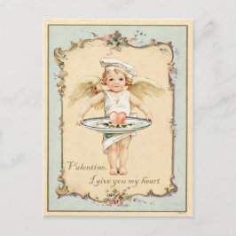 Vintage Reproduktion von Cupid Angel Postkarte