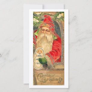 Vintage Reproduktion Weihnachtskunst Feiertagskarte