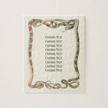 Vintage Reptilien, Schlangen oder Hühner