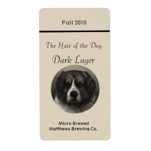 Vintage Rescue Dog Zuhause braut Biermarken