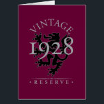 Vintage Reserve 1928<br><div class="desc">Das Innere der Vintagen Reserve 1928,  die Geburtstagskarte liest,  "Sie,  sind nicht alt,  Sie sind Vintag!" Sie setzt eine positive Drehbeschleunigung auf den alten "über dem Hügel" Gag.</div>