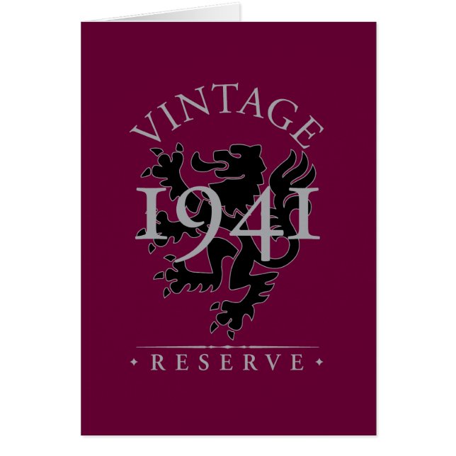 Vintage Reserve 1941 (Vorne)
