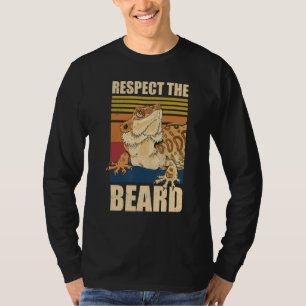 Vintage Respektiert Den Drachenbart Drache Lustig T-Shirt