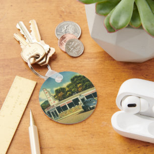 Vintage Restaurant, 50er Jahre Drive-In-Diner und  Schlüsselanhänger