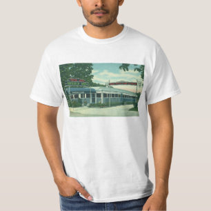 Vintage-Restaurant, Retro-Raststätte an der Rhineb T-Shirt