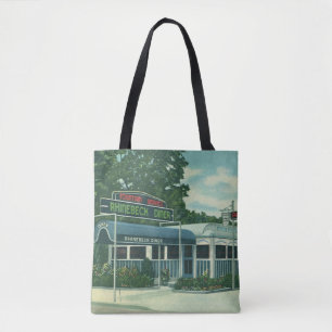 Vintage-Restaurant, Retro-Rhinebeck-Straßendiner