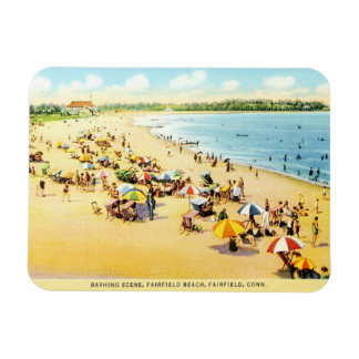 Vintage Restauration Connecticut Beach Magnet