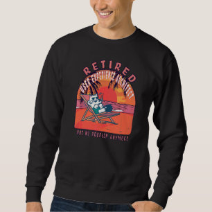 Vintage Retirem-Retirem-Lösung für müde Benutzer Sweatshirt