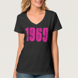 Vintage Retro 1969 abgenutzt Rock & Roll Musik 1 T-Shirt