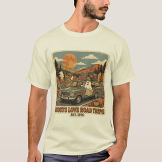 Vintage Retro 1970er Jahre Geist Road Trip Herbst T-Shirt
