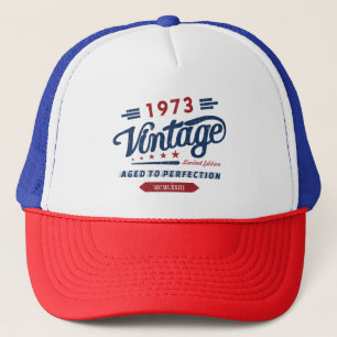 Vintage Retro 1973 Limited Edition Geburtstagsgesc Truckerkappe