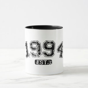 Vintage Retro 1994 Grunge gegr. Established Graphi Tasse