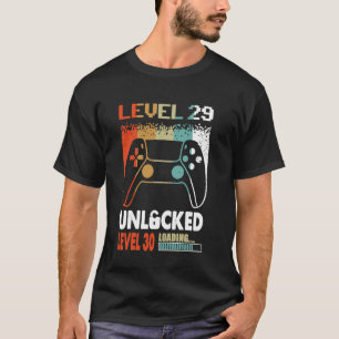 Vintage Retro 29 Geburtstagsstufe 29 Unverriegelte T-Shirt