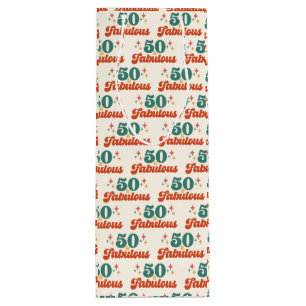Vintage Retro 50 und fantastischer Geburtstag Geschenktüte Für Weinflaschen